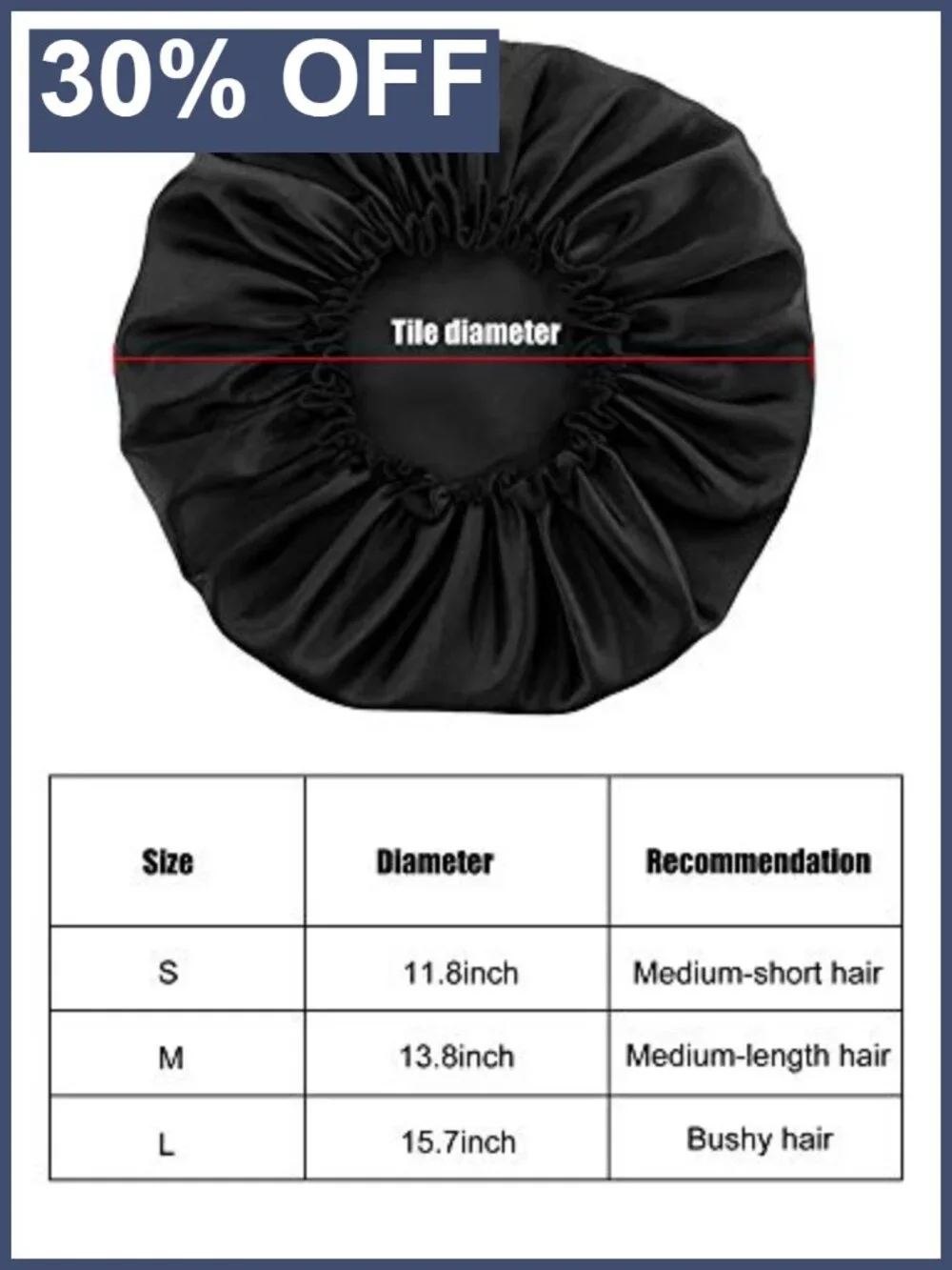 3 Pack Satin Sleep Bonnets for Hair Protection